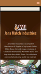 Mobile Screenshot of janamatchindustries.com